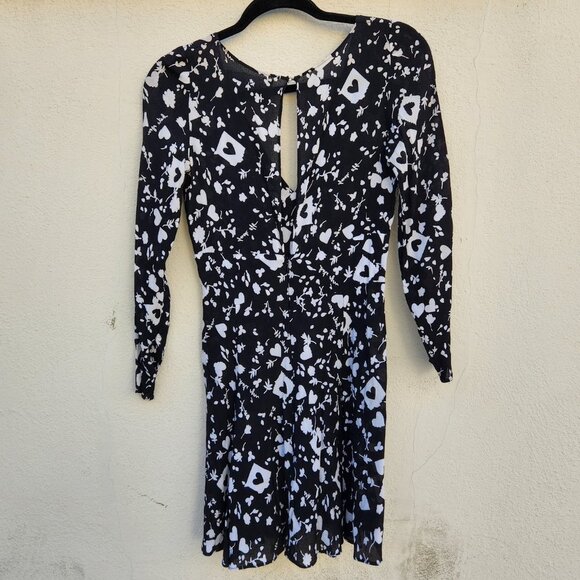 RARE Reformation F Off Hate You Heart Print Dress - Picture 6 of 10